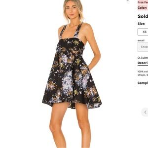 Free people “Let The Sunshine In” Printed Tunic in dark combo